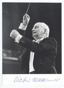 Czech Conductor & Violinist VACLAV NEUMANN Hand Signed Photo 1970s - Picture 1 of 1