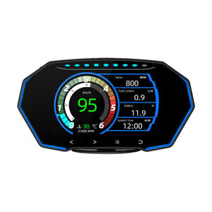 OBD2 GPS HUD Head Up Display Car Electronic Digital LCD Odometer Security Alarm