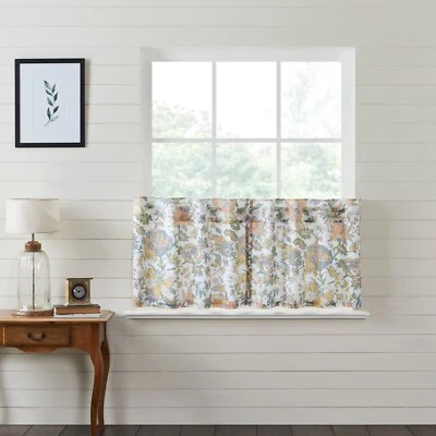 Wilder Floral 24x36 Camadas Cottage Creme Azul Verde Marcas VHC - Imagem 1 de 4