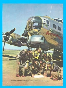 1945 WWII Bomber Crew Magazin Druck Vintage Pilot Bombardier B 29 Luftwaffe - Bild 1 von 3