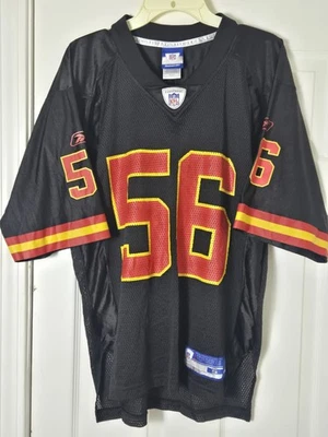 Reebok Kansas City Chiefs Derrick Johnson Black Alternate Jersey Mens Size Small - Image 1 of 4