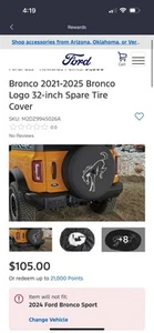 Ford Bronco Spare Tire Cover - Picture 1 of 4