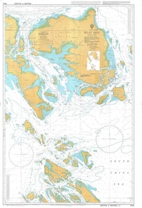 Admiralität 3949 Indonesien Selat Riau Karte Karte Maritim Genie Tapete Marine - Bild 1 von 7