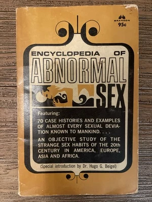 Encyclopedia Of Abnormal Sex Roger Blake Brandon House 936 RARE HIGH GRADE - Imagem 1 de 4