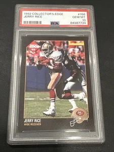 JERRY RICE 1992 Collector's Edge  #156 PSA 10 Pop 7 - Picture 1 of 3