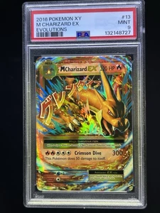 Pokemon TCG XY Evolutions Holo Ultra Raro Mega M Charizard EX 13/108 PSA 9 - Imagen 1 de 2
