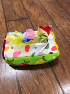 Boîte à mouchoirs pour bébé jouet éducatif soyeux froissé tissu sensoriel jeu doux - Photo 1/9