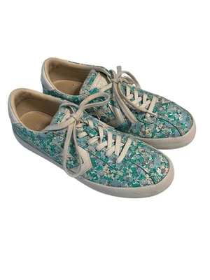 Converse Women's Blue Green Breakpoint Ox Floral Low Top Sneakers Size 7 - Image 1 of 4