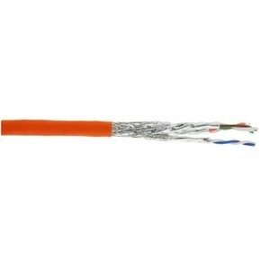 InLine® Verlegekabel Cat.7a, S/FTP (PiMF) 4x2x0,58 AWG23, orange, 50m - Bild 1 von 1