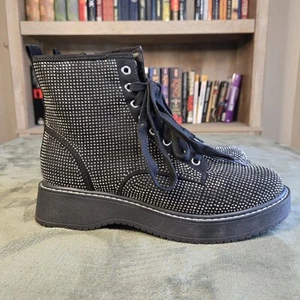 Botas de combate Madden NYC para mujer gruesas con estrás talla 9 - Imagen 1 de 11