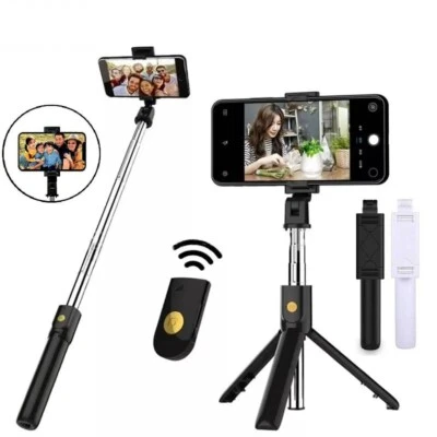Remote Selfie Stick Tripod Phone Desktop Stand Desk Holder For iPhone/Samsung US - Image 1 of 4