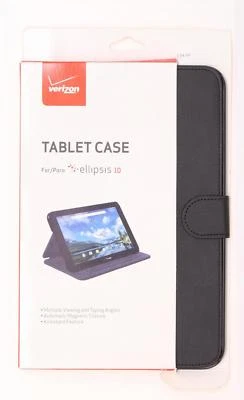 nWT Verizon OEM Durable Stylish Leather Folding Folio Case Cover Ellipsis 10 - Image 1 of 4