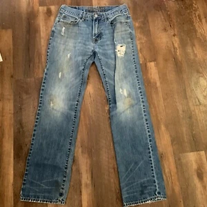AE AMERICAN EAGLE OUTFITTERS ORIGINAL STRAIGHT MEN'S JEANS 30x31 Measured - Picture 1 of 18