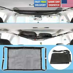 Red de malla para automóvil techo almacenamiento organizador bolsa de carga accesorios interiores - Imagen 1 de 7