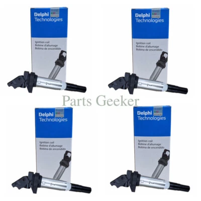12137594937 GN10328 OEM Delphi 4x Ignition Coils for MINI Cooper 1.6L L4 R55 R57 Foto 1 de 4