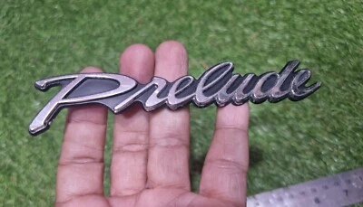 Insignia emblema maletero trasero Prelude cromada/negro ajuste HONDA PRELUDE VTEC 1992-1996 Foto 1 de 4