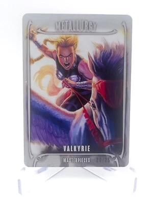 2024 Marvel Masterpieces Nahuel Grego M-32 Valkyrie - Metallurgy /25 - Image 1 of 2