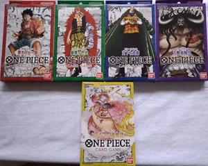 BANDAI ONE PIECE Card Game Starter Deck ST01-04and07 Set of 5 Japanese ver. New - Picture 1 of 13