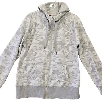 90 градусов серый куртка с капюшоном гранж общего назначения камуфляж длинные рукава молнии женщин размер L - Изображение 1 из 4