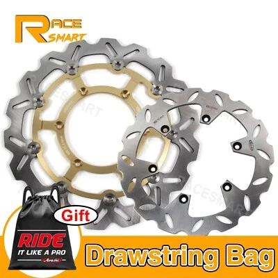 Rotores de disco de freno delanteros traseros flotantes para Suzuki DRZ400SM SuperMotard 2005-2024 Foto 1 de 4