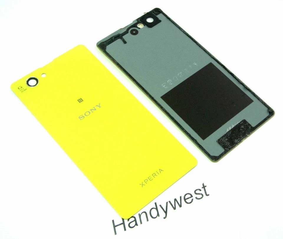 Original Sony Xperia Z1 Compact D5503 Akkudeckel Backcover Kamera Glas Gelb - Bild 1 von 1