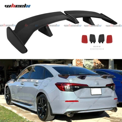 Alerón trasero negro brillante estilo GT para Honda Civic cupé sedán 54" labio del ala Foto 1 de 4
