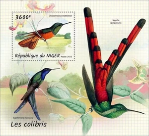 HUMMINGBIRDS Hummingbird Birds/Bird MNH 1v-Stamp Sheet #2181 (2022 Niger) - Picture 1 of 1
