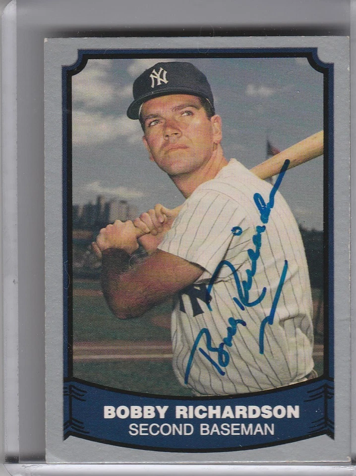 1988 PACIFIC LEGENDS #74 BOBBY RICHARDSON AUTOGRAPH NEW YORK YANKEES 9208 - Image 1 of 1