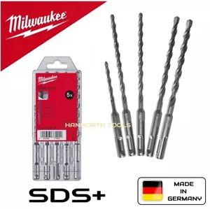 Milwaukee Bohrer Bit Set x5 M2 SDS + Plus Hammer 4932352834 - Bild 1 von 13