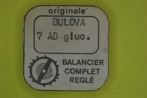 Balance complete BULOVA-WESTFIELD 7AD GLUC. bilanciere completo 721 NOS - Picture 1 of 1