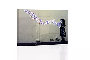 Be Free Graffiti - ARTE DE PARED DE LIENZO O IMPRESIÓN - Imagen 1 de 2