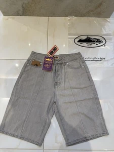 Corteiz Grey Denim Jorts Small - Picture 1 of 7