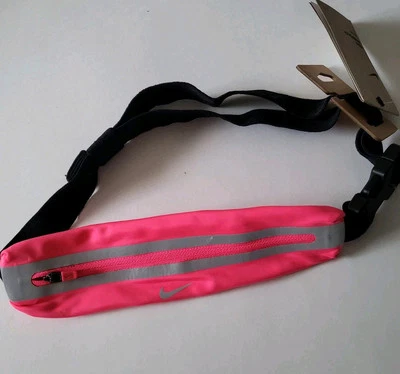 Nike Dri-Fit Running Belt Bag waist Pack Reflective Pink - Image 1 of 4