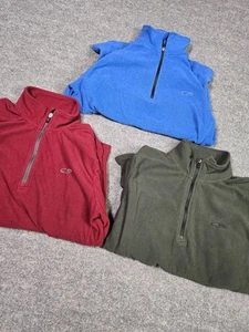 Lote 3 Pullover C9 Champion Hombre Mediano Cuarto Cremallera Polar Azul Rojo Verde - Imagen 1 de 7