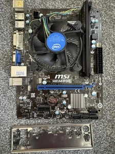 Intel Core i5 4460 processor, MSI H81M-P33 motherboard and 8GB memory. - Photo 1/4