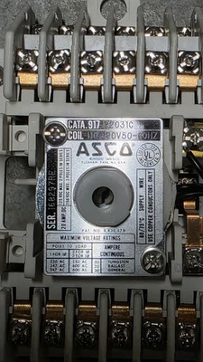 ASCO 917 22031C 12-Pole Lighting Contactor 110-120V Coil - Image 1 of 4