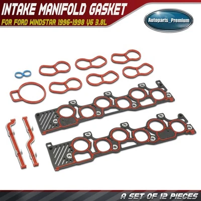 Juego de juntas de colector de admisión de motor para Ford Windstar 1996-1998 V6 3,8 L silicona Foto 1 de 4