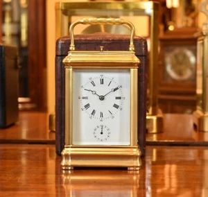 Exceptional Repeater Alarm Carriage Clock with case. - Picture 1 of 7