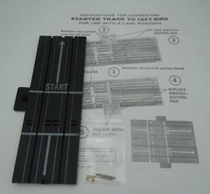 AURORA TJET 9" AUTOMATIC STARTER TRACK W/ ROLLERS ~ 1 PC W/HRDW ~ VN-EXC ~ CLEAN - Picture 1 of 4