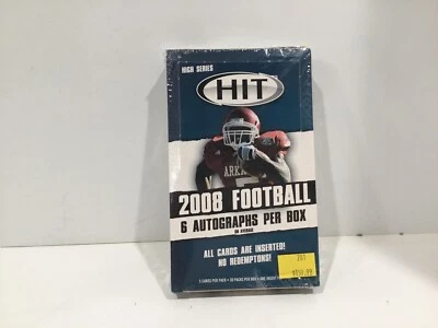 2008 Sage Hit Football High Scores Factory Sealed Unopened Box Of 30 Packs Cards - Image 1 of 4