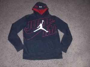 NIKE AIR JORDAN Jumpman logo black Hoodie Sweatshirt youth XL - Picture 1 of 4