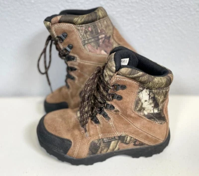 Rocky Thinsulate Ultra Insulation 800 Grams Youth Lace Up Hunting Boots 3M Camo - Image 1 of 4