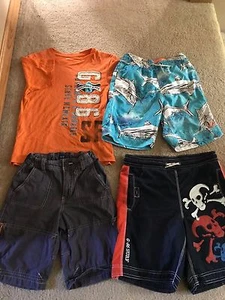 Gap Kids M Medium 8 Boys Shirt Shorts Swim Swimsuit Boardshorts Bathingsuit - Picture 1 of 3