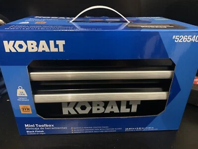 Mini caja de herramientas KOBALT - Edición 25 aniversario - NEGRO NUEVO EN CAJA Foto 1 de 4