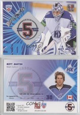 2012 KHL Gold Collection 5th Season Goalies Manufactured /299 Matt Dalton Patch