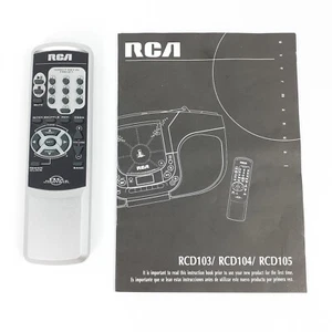 Control remoto RCA y manual para reproductor de CD portátil RCD103 RCD104 RCD105 PROBADO - Imagen 1 de 21