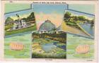 Michigan Postcard Detroit Belle Isle Park Scenes Multi