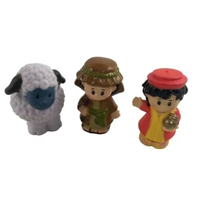 FISHER PRICE LITTLE PEOPLE CHRISTMAS NATIVITY JOSEPH, WISEMAN AND SHEEP - Picture 1 of 2