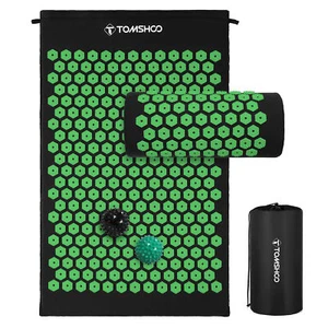 TOMSHOO Acupressure Mat + Pillow + Ball Massage Set For Sciatic Nerve Pain L9J2 - Picture 1 of 8