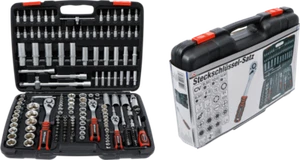 NEW** Steckschlüssel-Satz  Antrieb 6,3 mm (1/4") 10mm (3/8") 12mm (1/2") 172-tlg - Picture 1 of 1